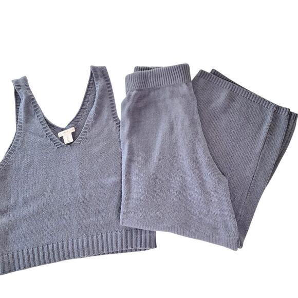 Sincerely Jules Girls Loungewear Pants Set Sz L Blue Cotton Sleeveless Luxury - Picture 2 of 10